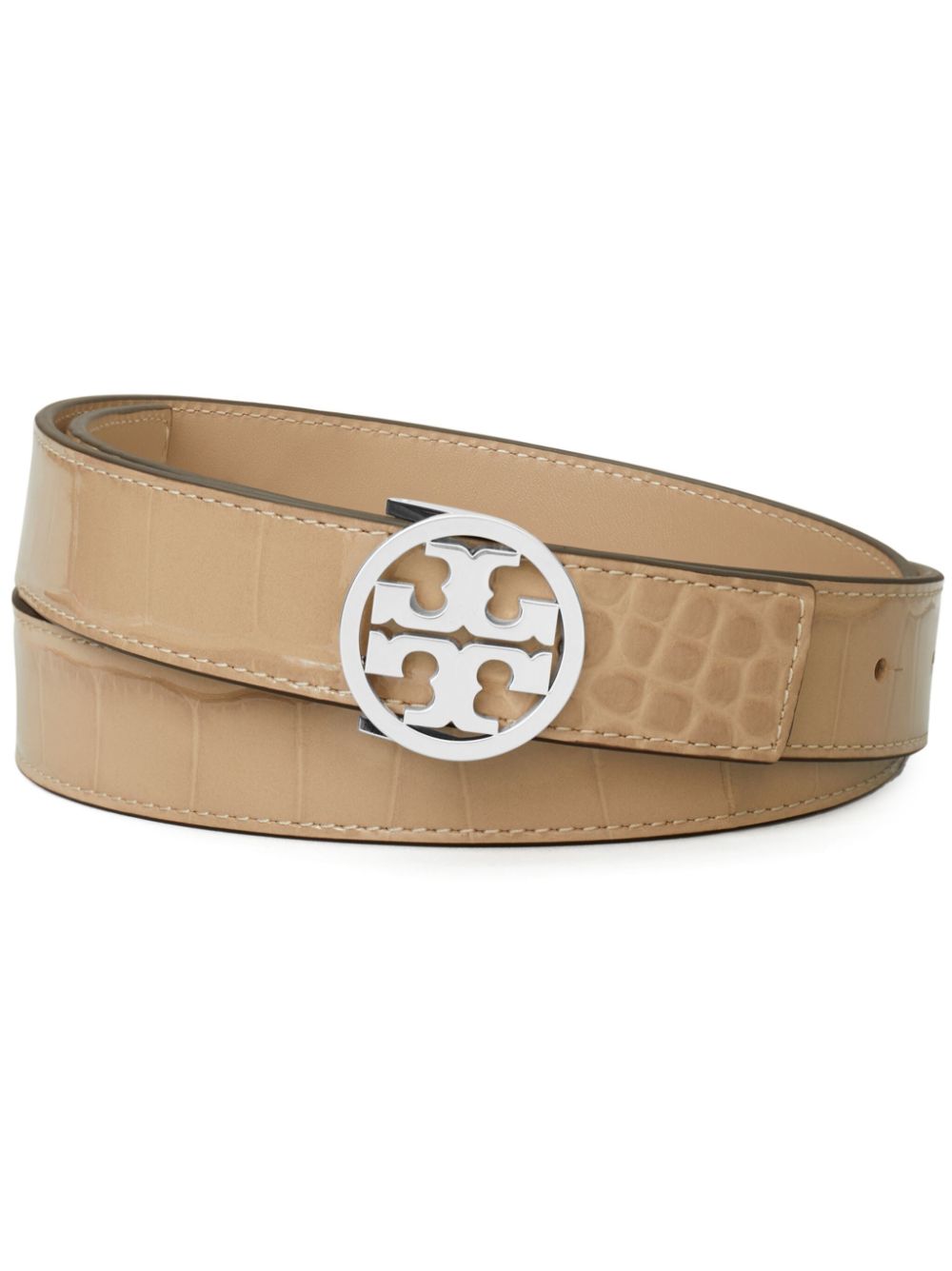 Tory Burch Miller crocodile-embossed belt - Brown von Tory Burch