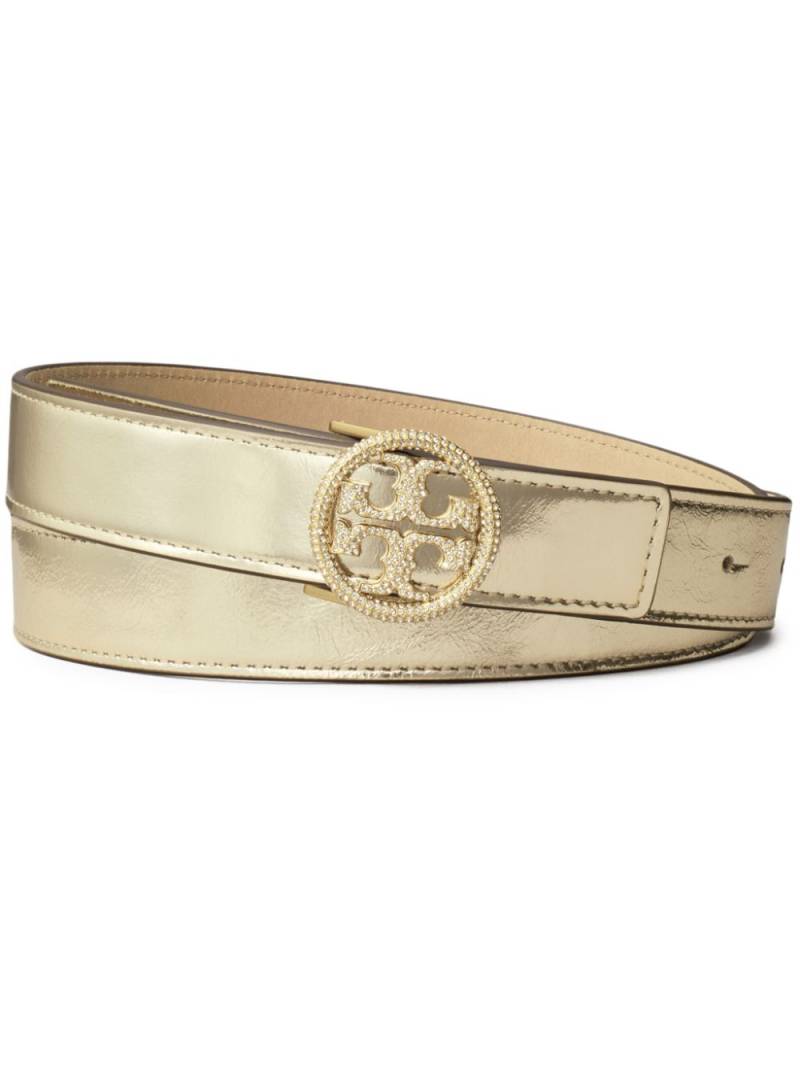 Tory Burch Miller crystal-embellished belt - Gold von Tory Burch