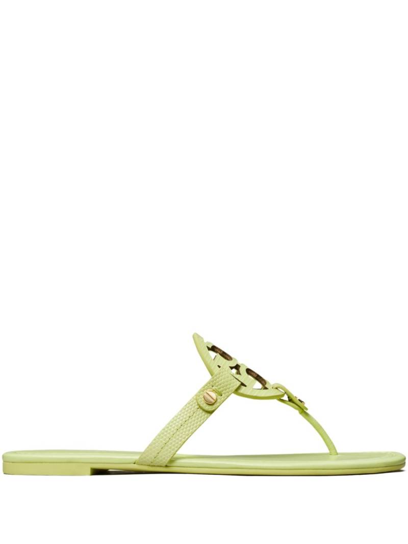 Tory Burch Miller logo-motif flip flops - Green von Tory Burch