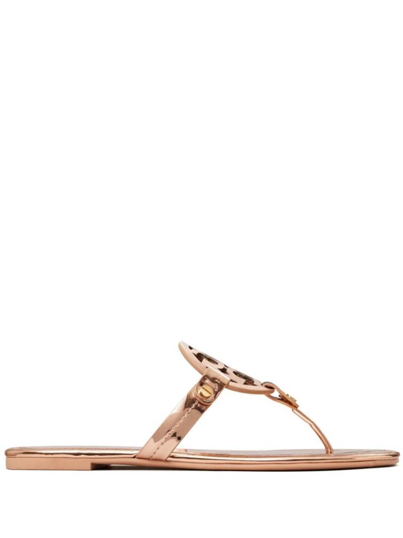 Tory Burch Miller metallic-leather sandals - Pink von Tory Burch