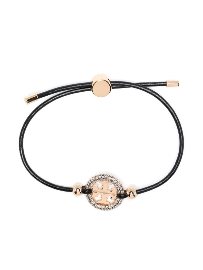 Tory Burch Miller pavé slider bracelet - Black von Tory Burch