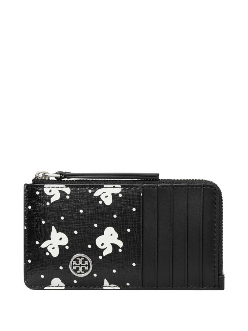 Tory Burch Robinson Printed wallet - Black von Tory Burch