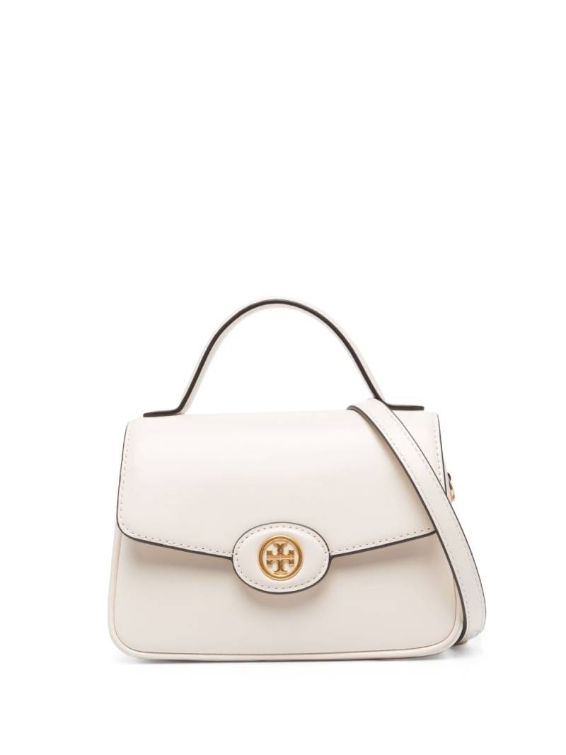 Tory Burch Robinson Spazzolato leather shoulder bag - Neutrals von Tory Burch