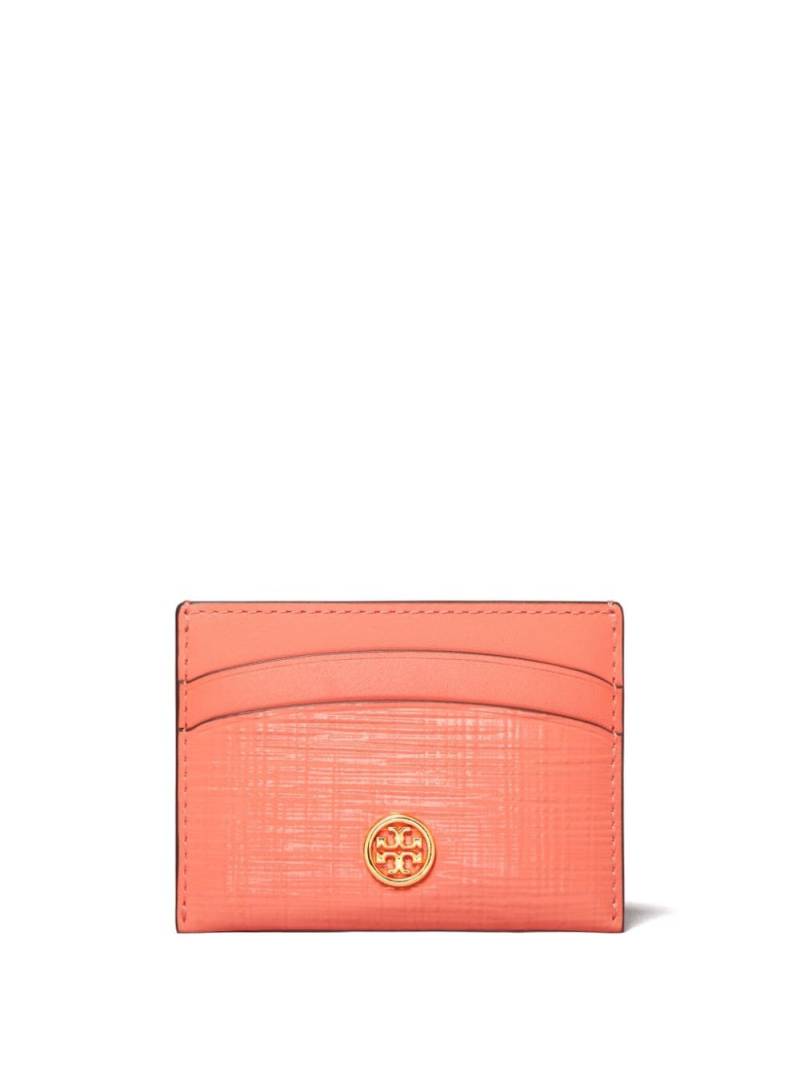 Tory Burch Robinson leather card case - Pink von Tory Burch