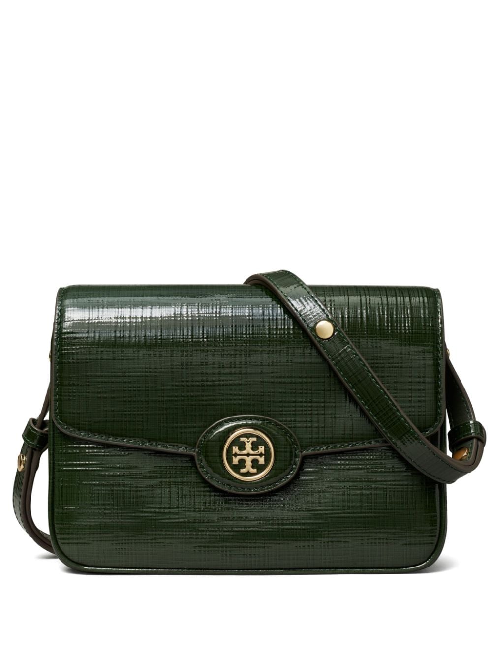 Tory Burch Robinson leather shoulder bag - Green von Tory Burch