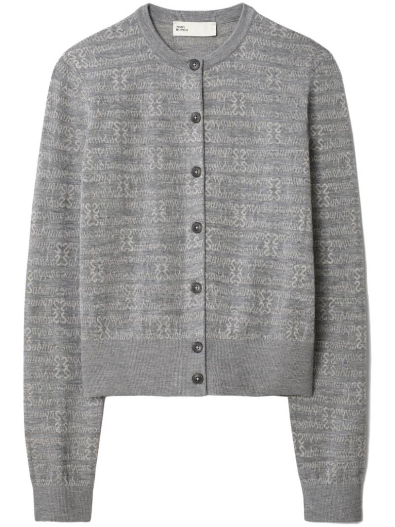 Tory Burch Sublime cardigan - Grey von Tory Burch