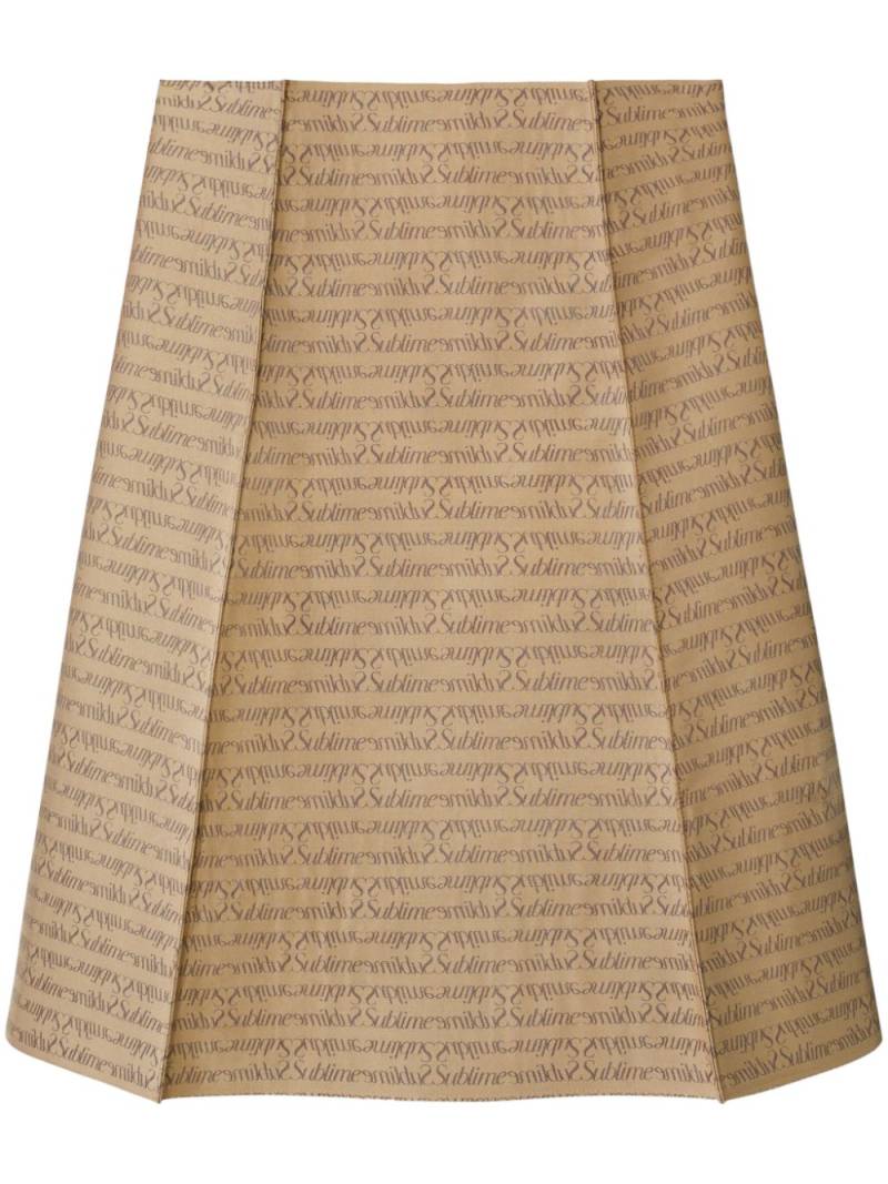 Tory Burch Sublime jacquard skirt - Neutrals von Tory Burch