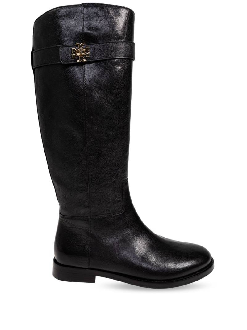 Tory Burch T Lock knee boots - Black von Tory Burch