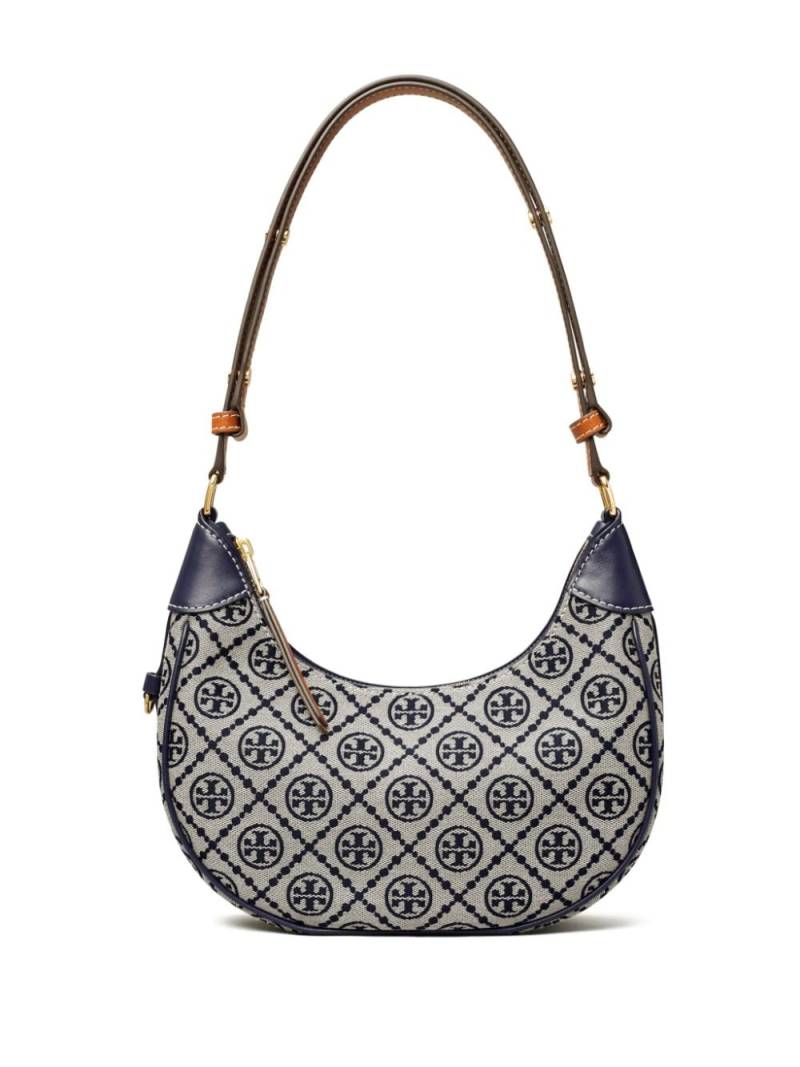 Tory Burch T Monogram Crescent shoulder bag - Blue von Tory Burch