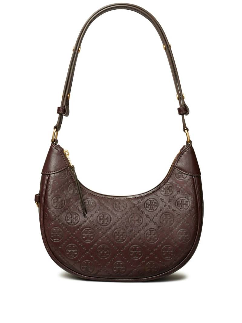 Tory Burch T Monogram Crescent shoulder bag - Brown von Tory Burch