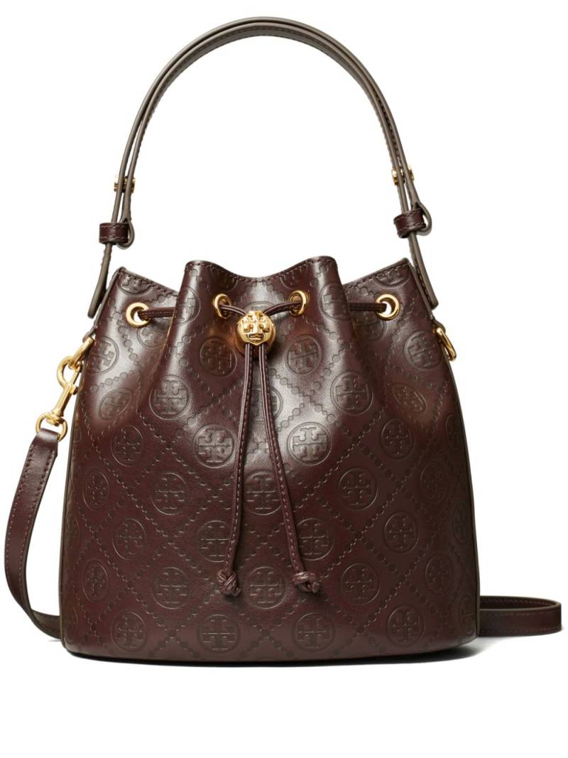 Tory Burch T Monogram bucket bag - Brown von Tory Burch