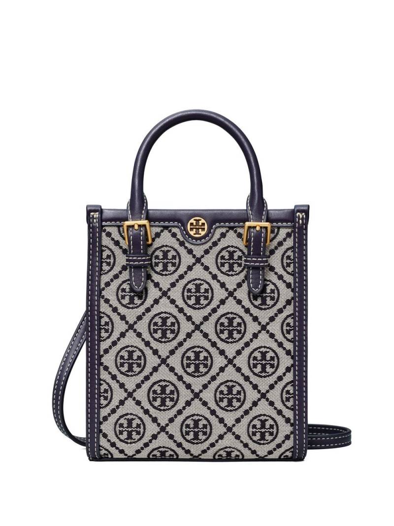 Tory Burch T Monogram mini tote bag - Grey von Tory Burch