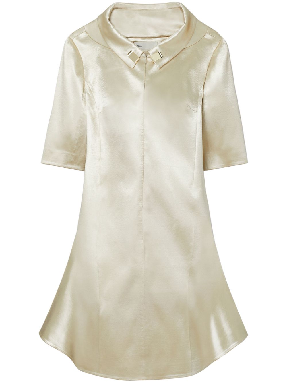 Tory Burch bonded satin dress - Neutrals von Tory Burch