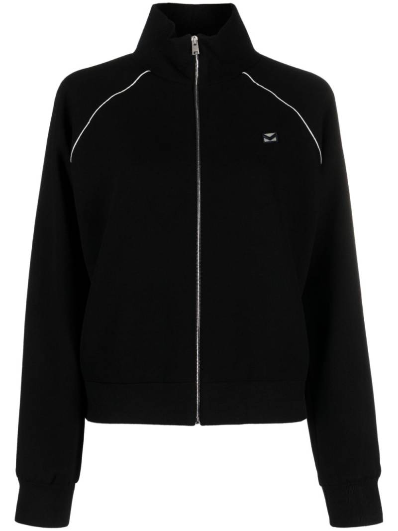 Tory Burch crepe track jacket - Black von Tory Burch