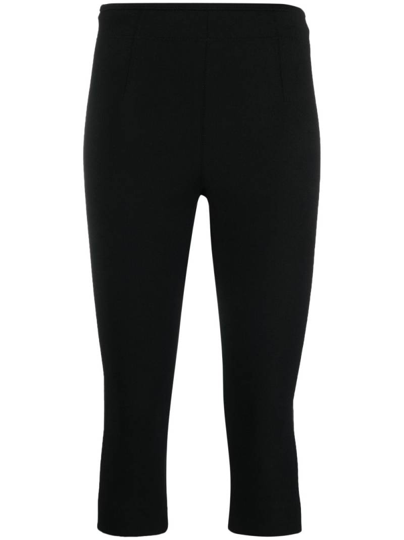 Tory Burch cropped crepe leggings - Black von Tory Burch