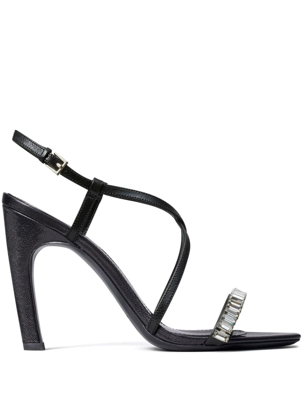 Tory Burch crystal-embellished 100mm sandals - Black von Tory Burch