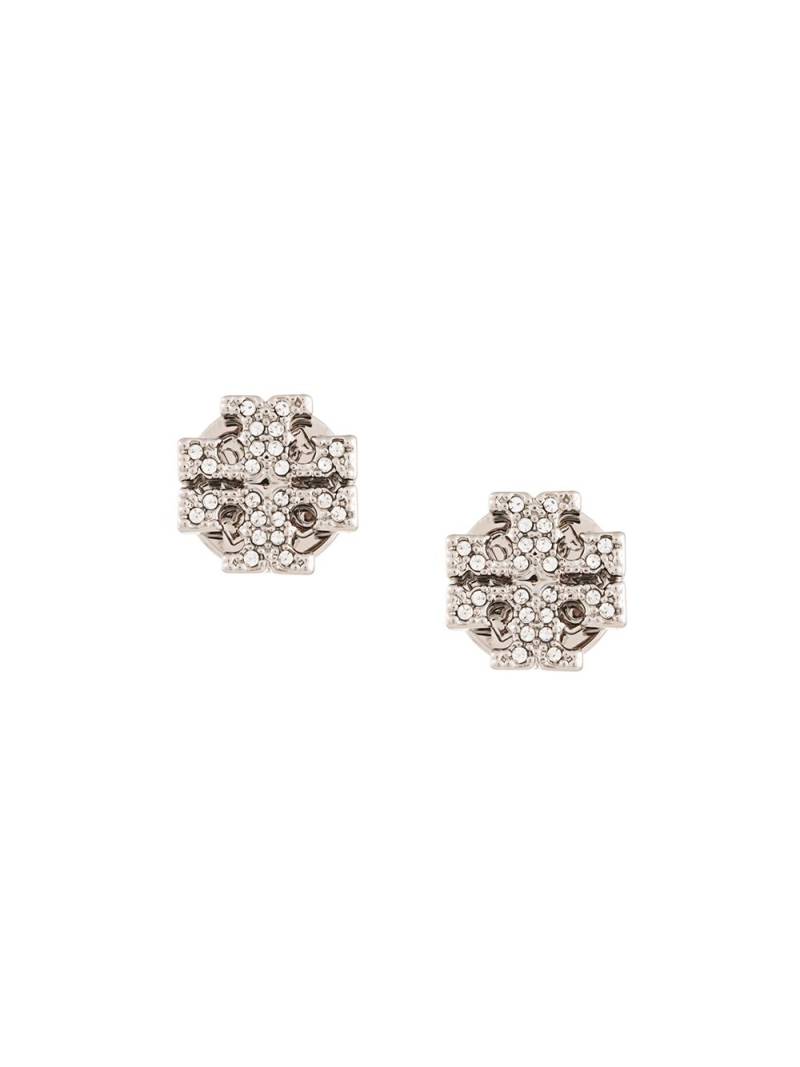 Tory Burch Kira pav� stud earrings - Silver von Tory Burch