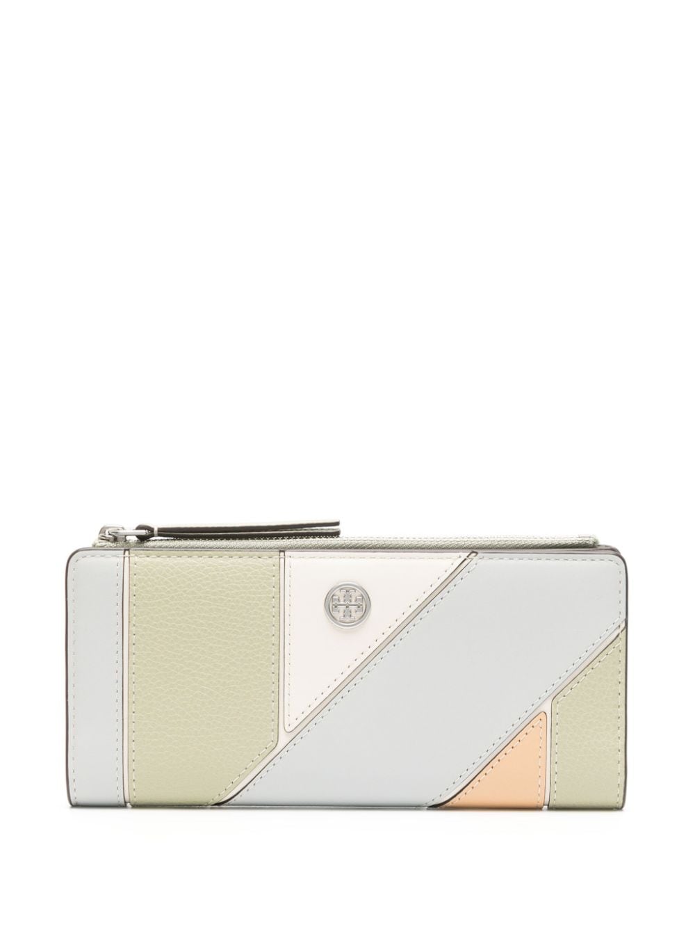 Tory Burch double-T leather wallet - Green von Tory Burch