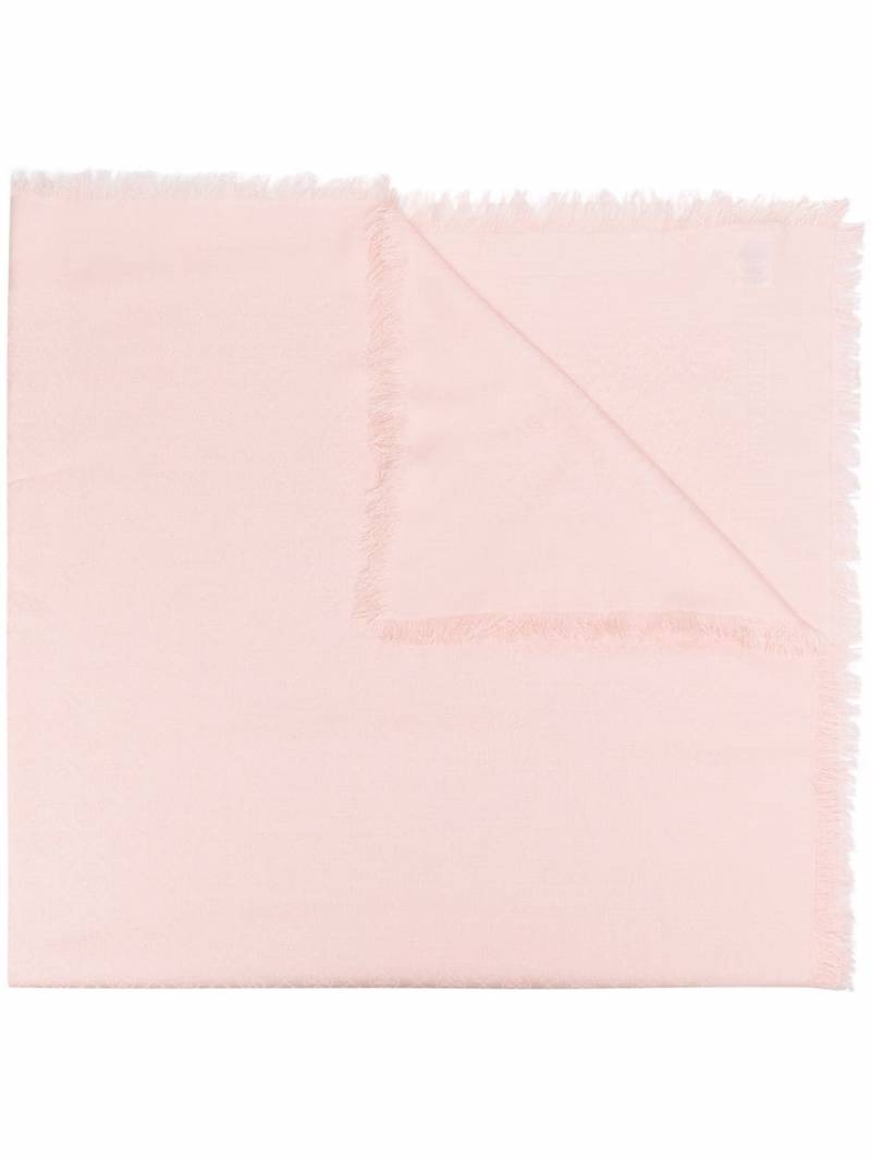 Tory Burch fine-knit fringed scarf - Pink von Tory Burch