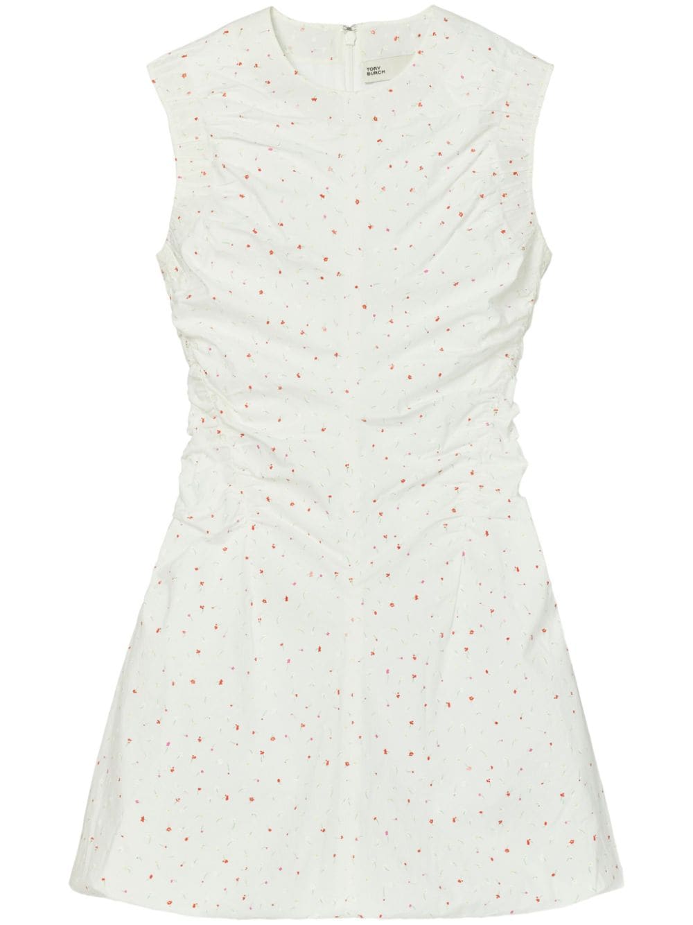 Tory Burch floral cotton poplin dress - White von Tory Burch