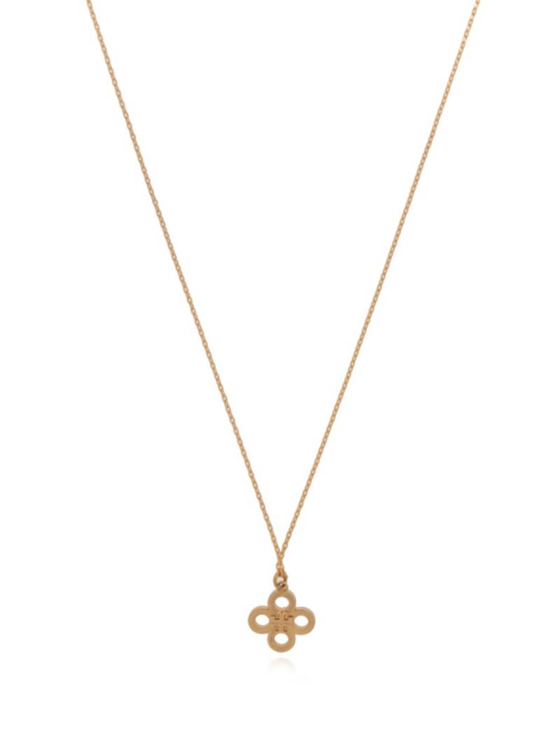 Tory Burch flower-pendant chain-link necklace - Gold von Tory Burch