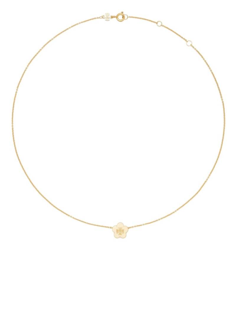 Tory Burch gold flower pendant von Tory Burch