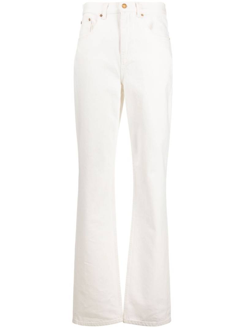 Tory Burch high-waist flared jeans - White von Tory Burch