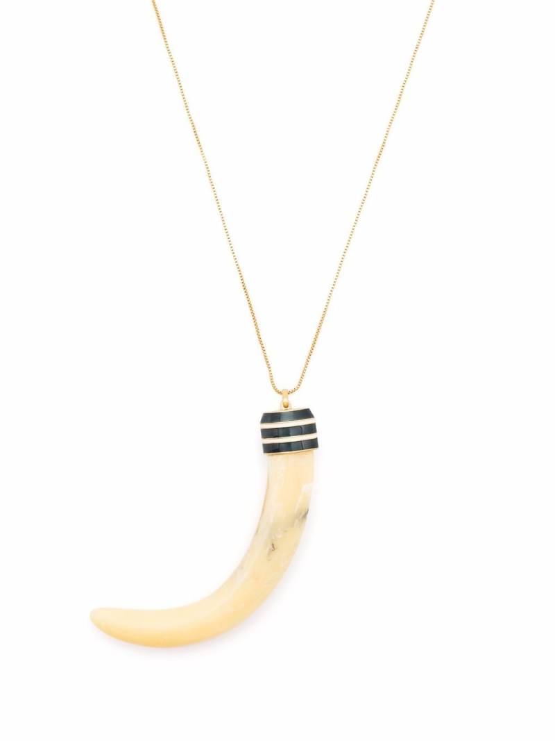 Tory Burch horn-pendant necklace - Gold von Tory Burch