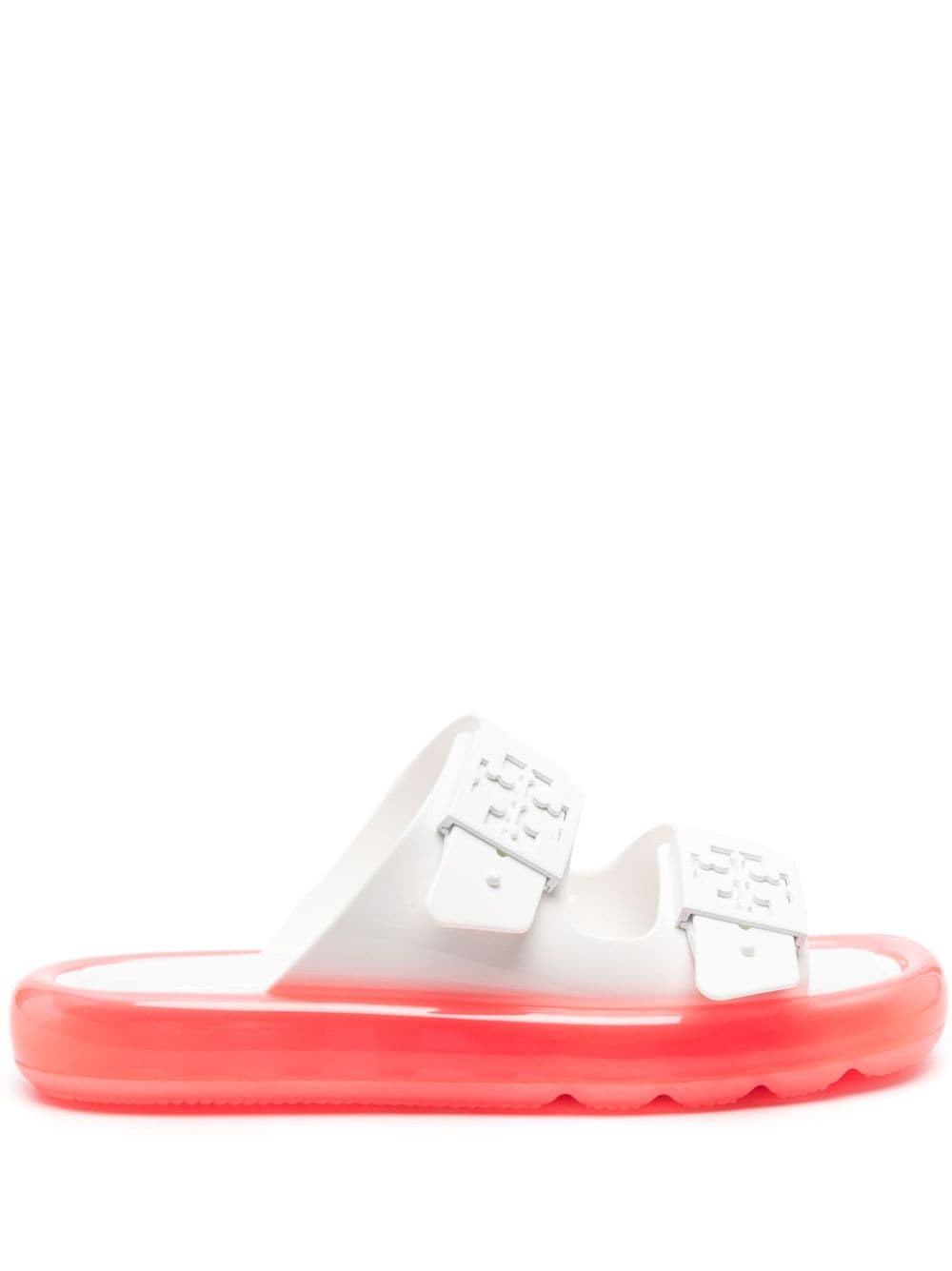 Tory Burch jelly-sole slip-on sandals - White von Tory Burch