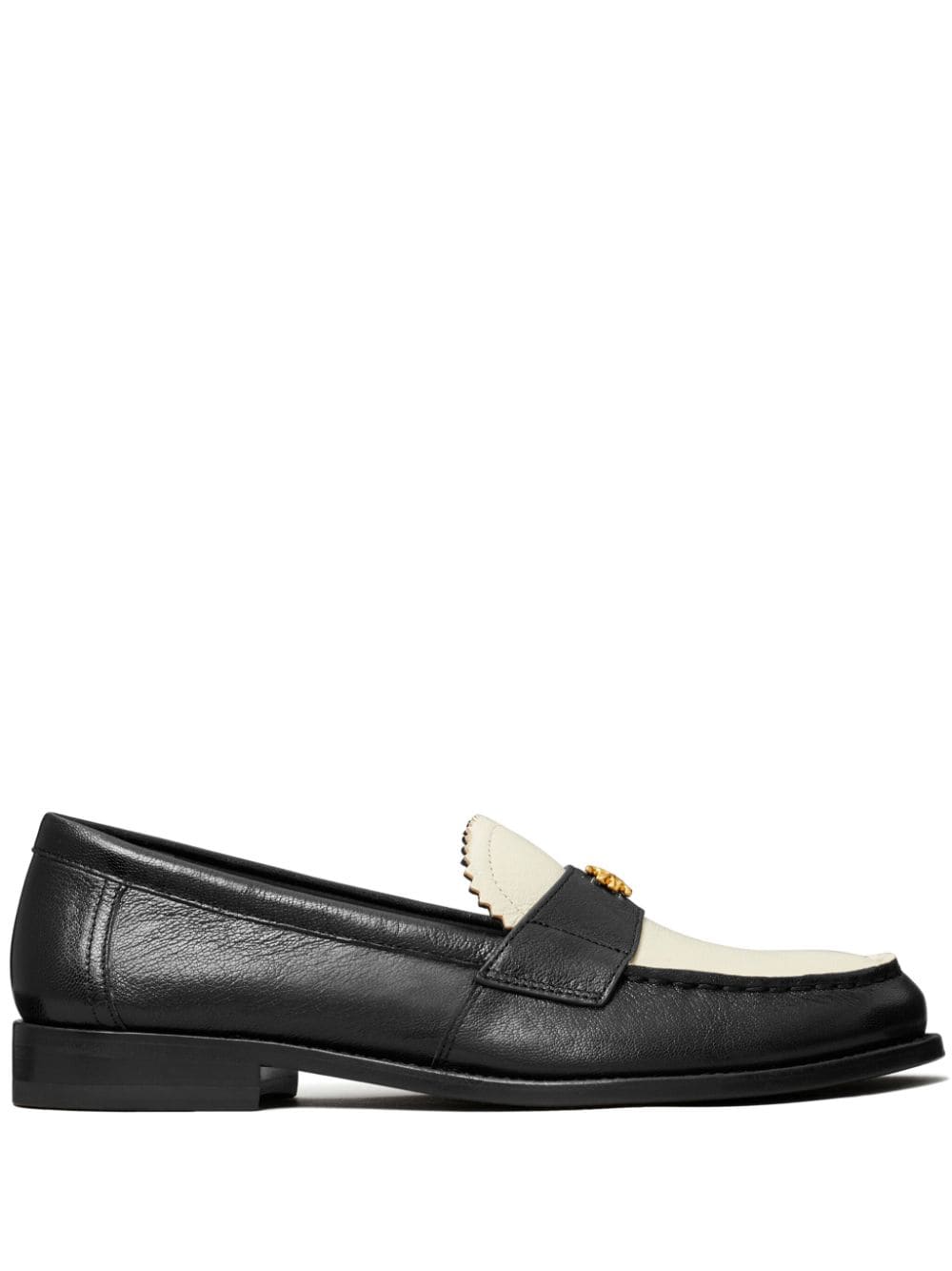 Tory Burch leather classic loafers - Black von Tory Burch