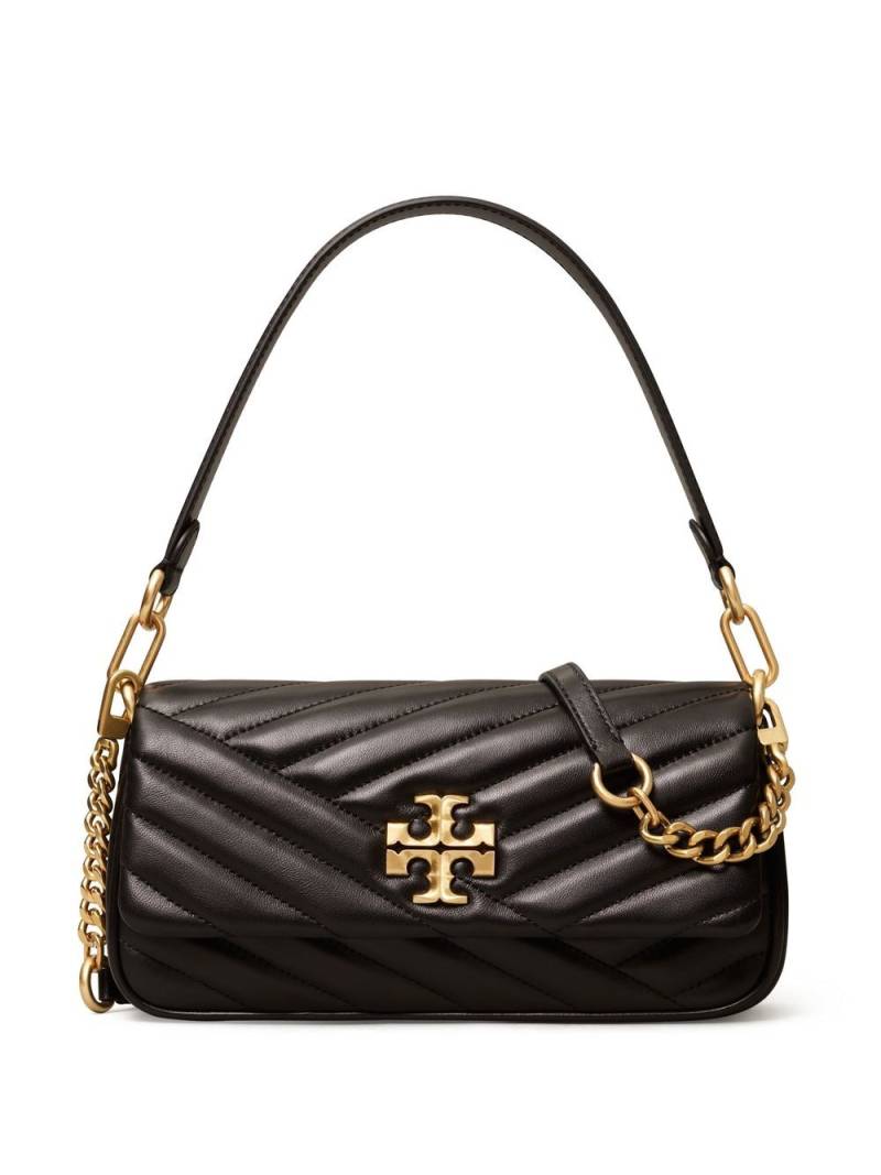 Tory Burch small Kira Chevron Flap shoulder bag - Black von Tory Burch