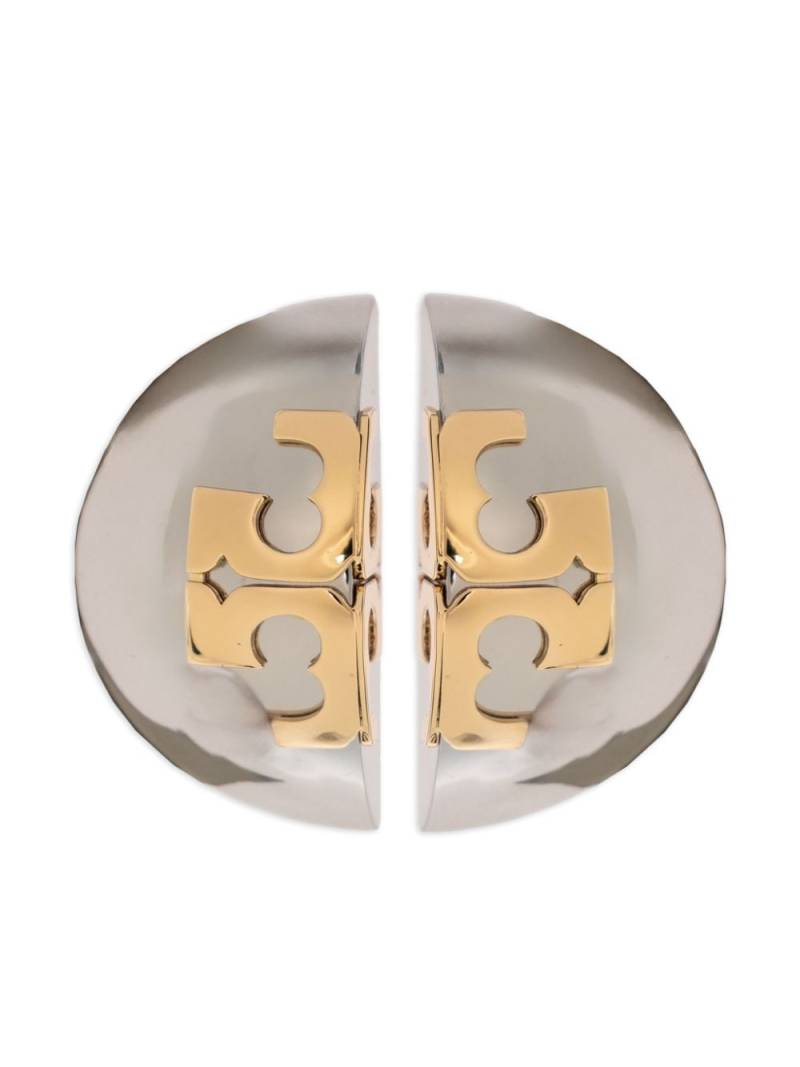 Tory Burch logo earrings - Silver von Tory Burch