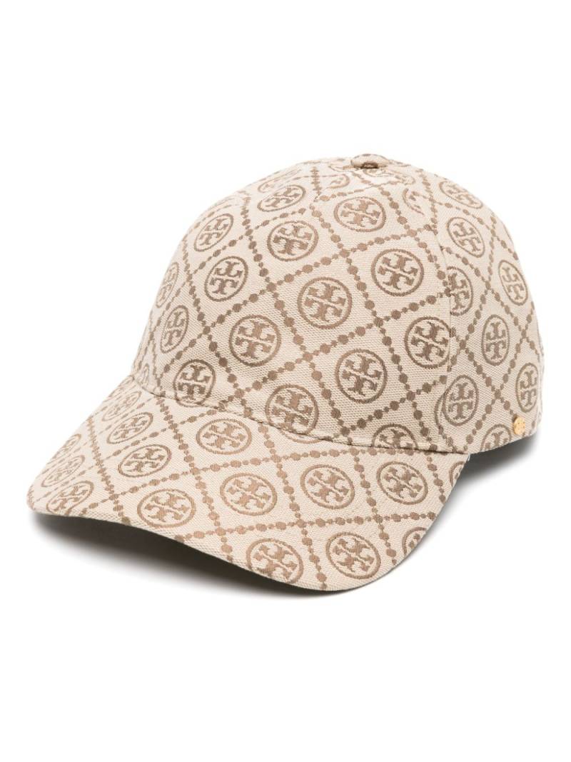 Tory Burch logo-jacquard baseball cap - Neutrals von Tory Burch