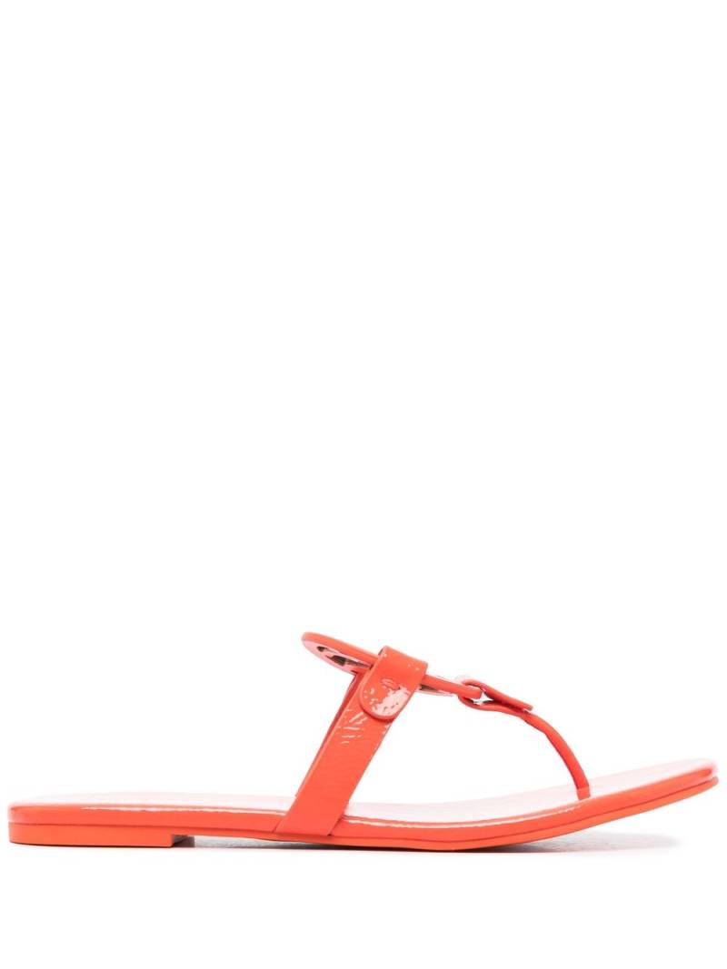 Tory Burch logo-patch detail slides - Orange von Tory Burch