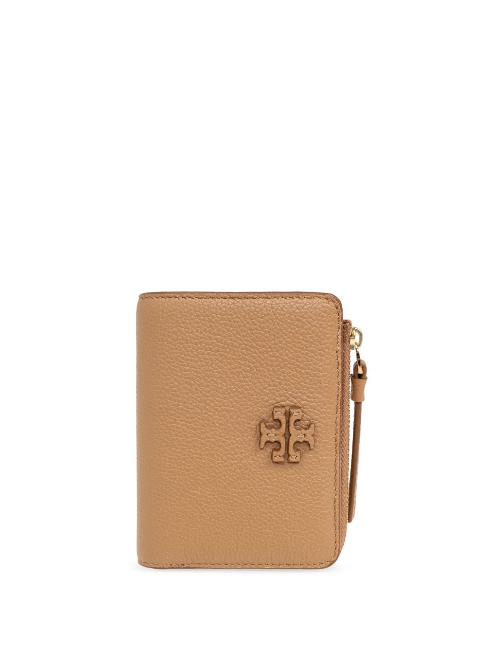 Tory Burch logo-patch leather wallet - Brown von Tory Burch