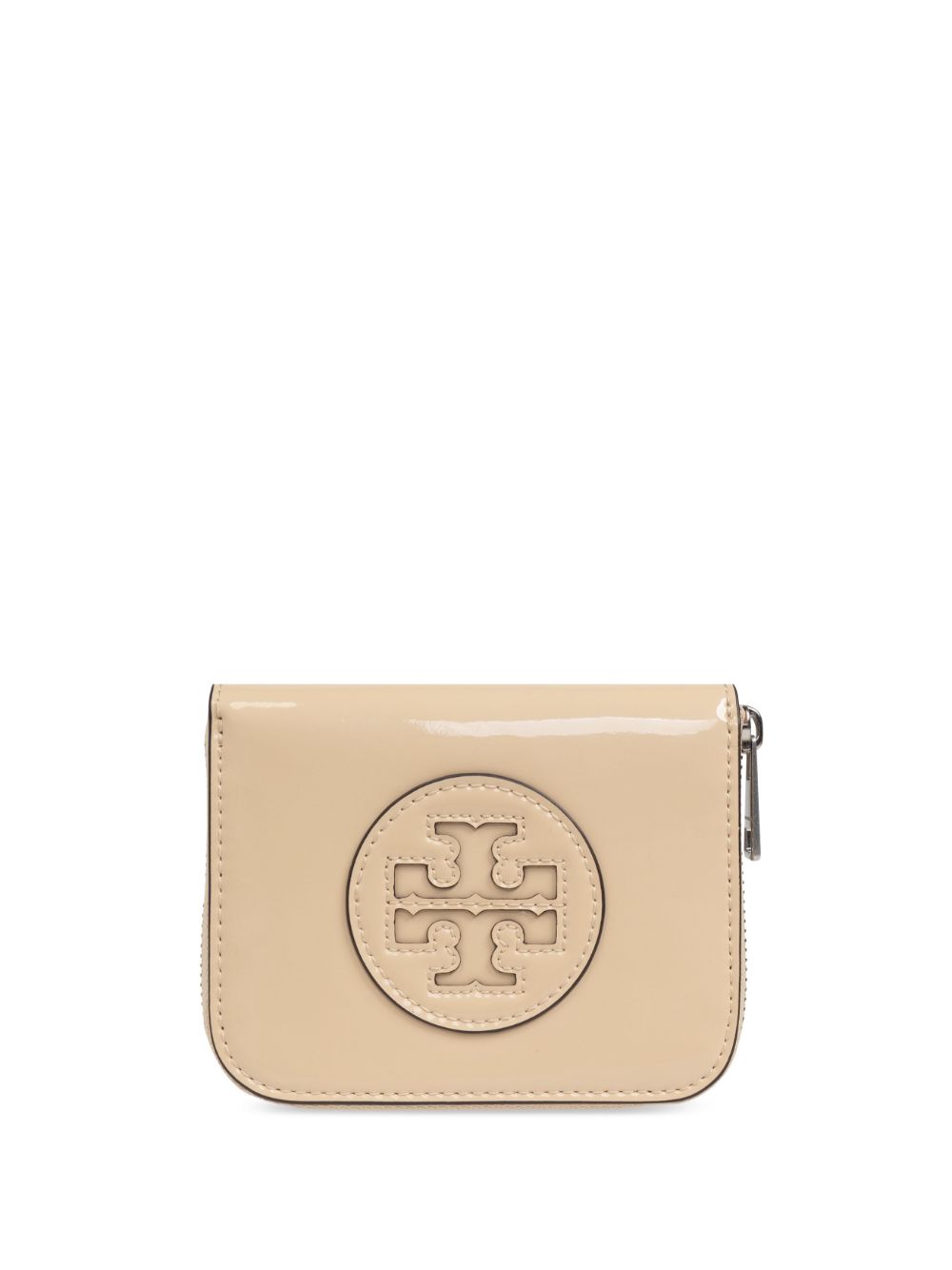 Tory Burch logo-patch wallet - Neutrals von Tory Burch