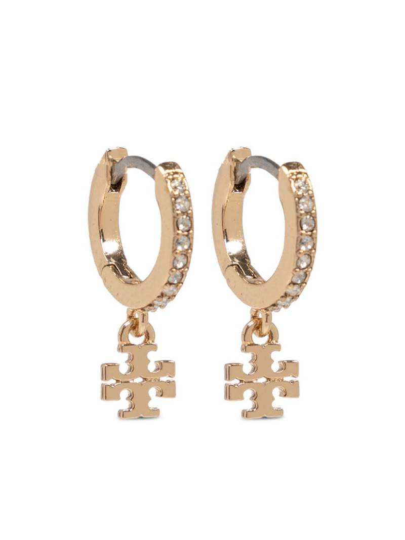 Tory Burch logo-plaque earrings - Gold von Tory Burch