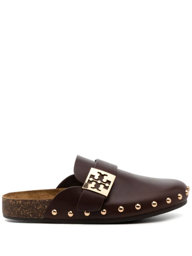 Tory Burch mellow stud mule - Brown von Tory Burch