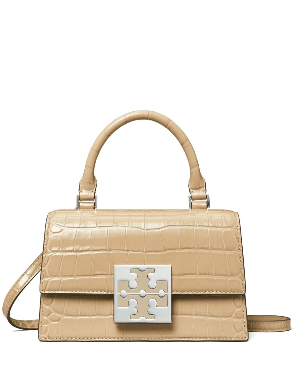 Tory Burch mini Bon Bon leather bag - Neutrals von Tory Burch