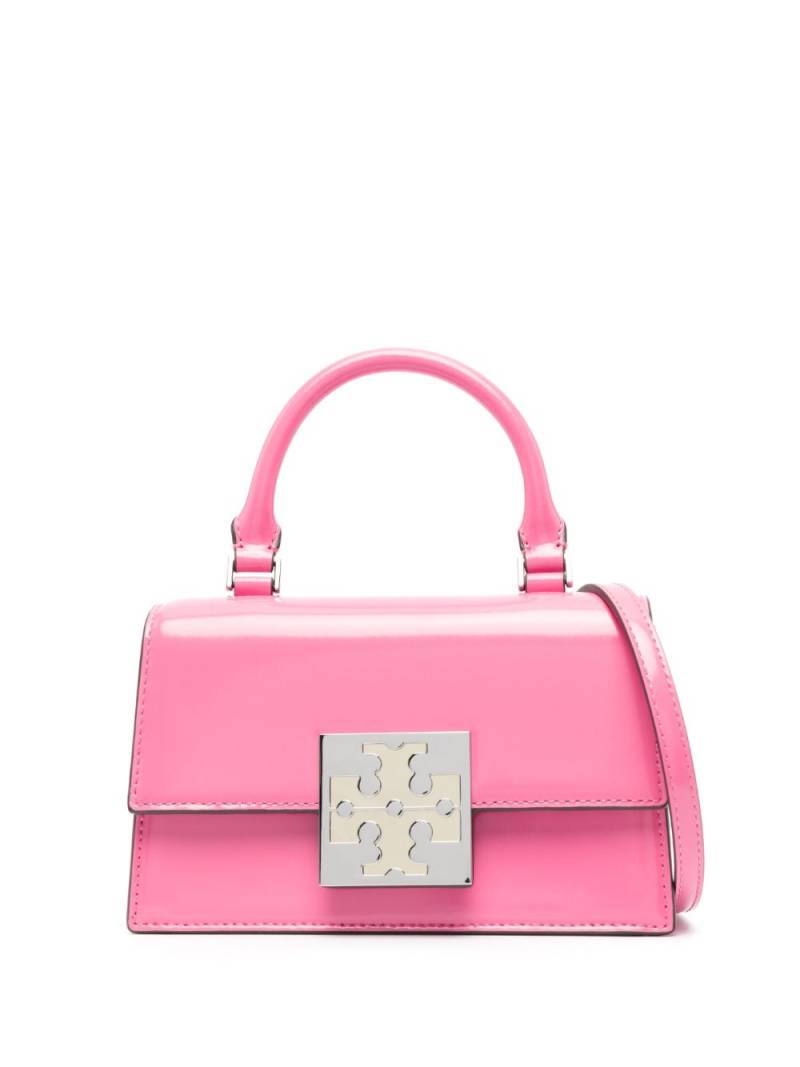 Tory Burch mini Bon Bon Spazzolato tote bag - Pink von Tory Burch