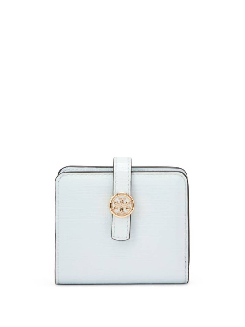 Tory Burch mini Robinson wallet - Blue von Tory Burch