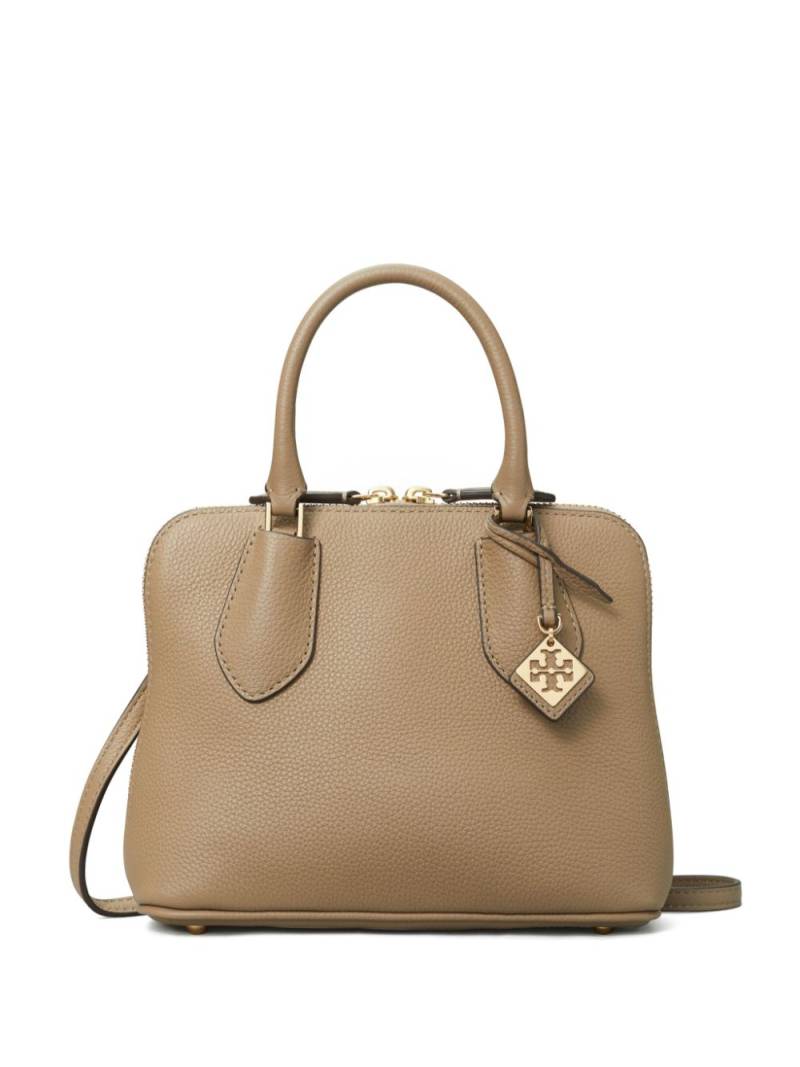 Tory Burch mini Swing leather satchel - Neutrals von Tory Burch