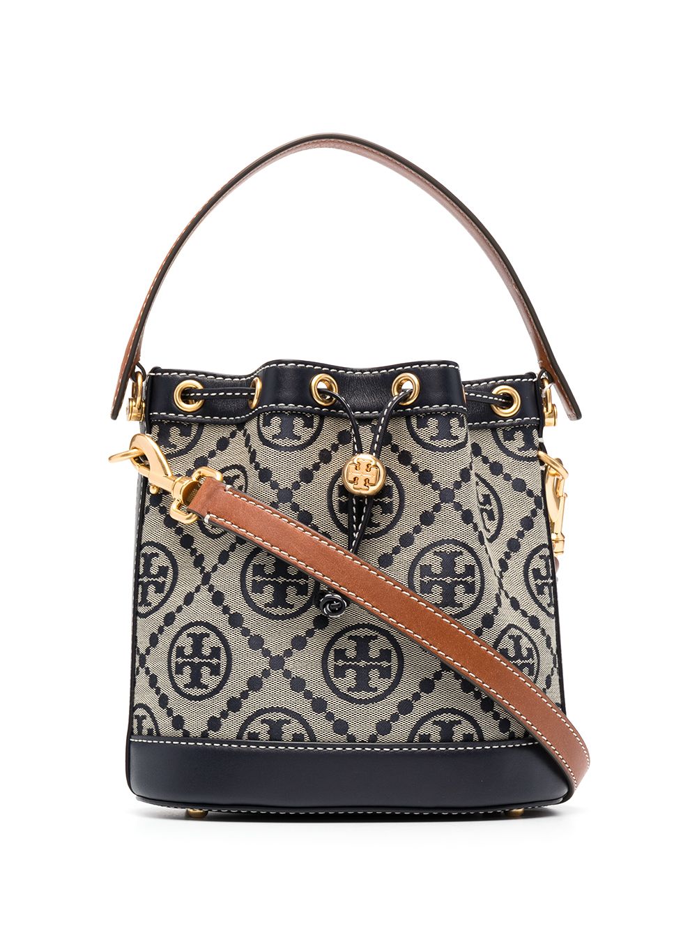 Tory Burch T Monogram bucket bag - Neutrals von Tory Burch