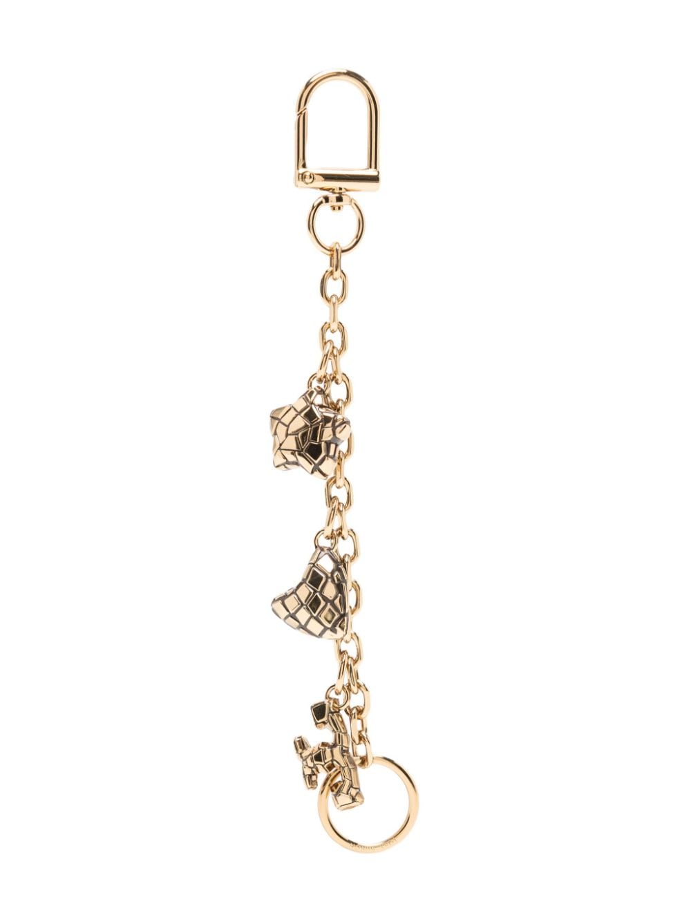 Tory Burch mosaic-charm key fob - Gold von Tory Burch