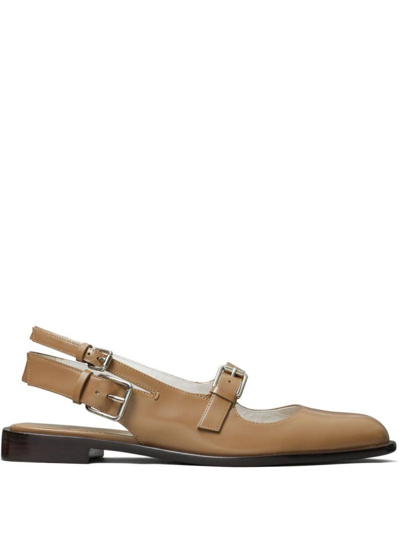 Tory Burch multi-buckle ballerina shoes - Neutrals von Tory Burch