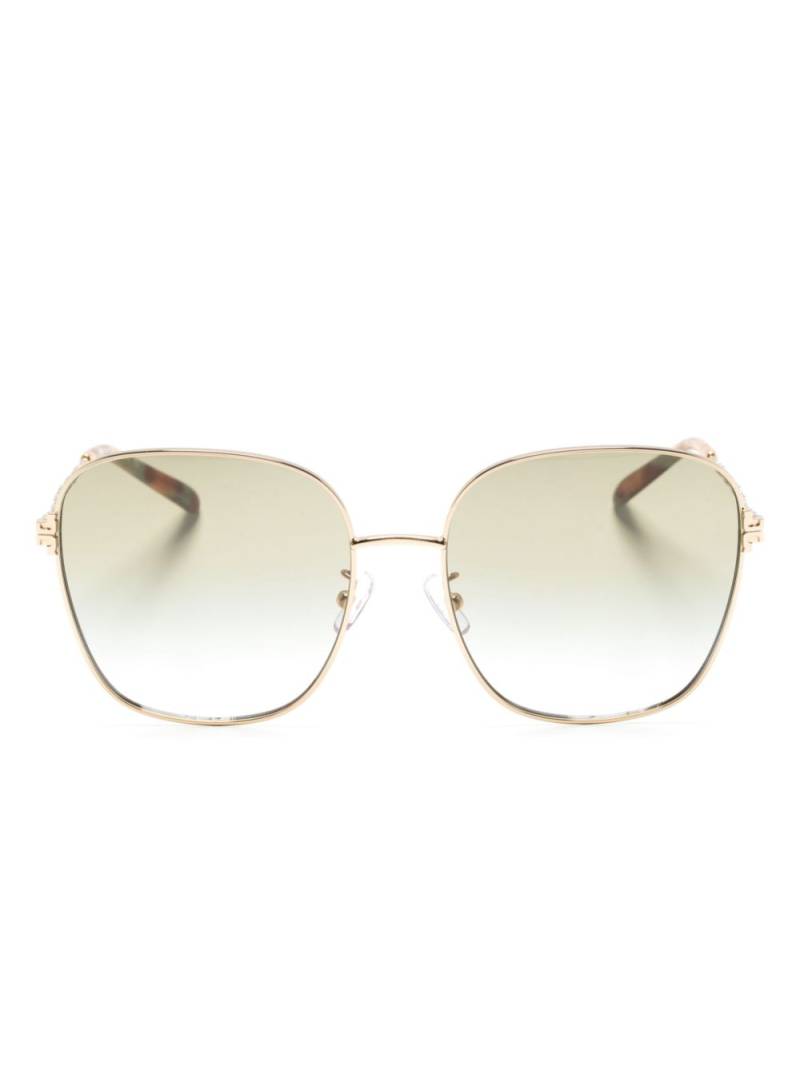 Tory Burch oversized square-frame sunglasses - Gold von Tory Burch