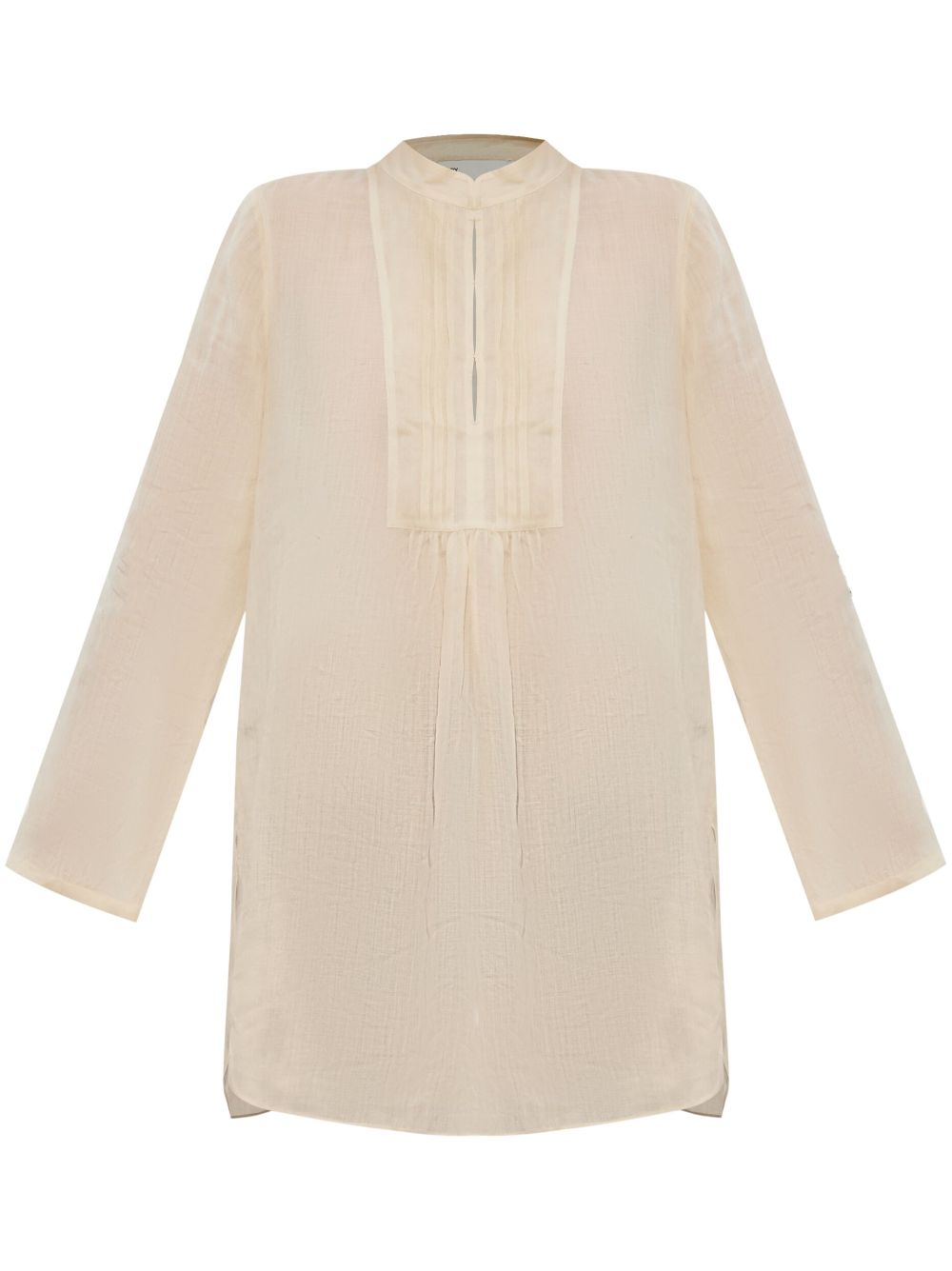 Tory Burch pleat detailing tunic - Neutrals von Tory Burch