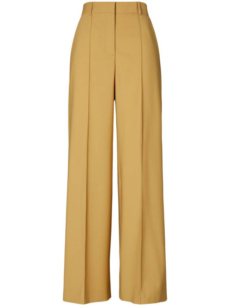 Tory Burch wide-leg wool trousers - Yellow von Tory Burch