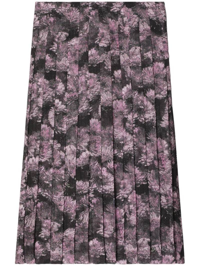 Tory Burch printed pleated midi skirt - Pink von Tory Burch