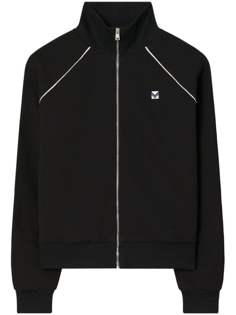 Tory Burch raglan-sleeve crepe jacket - Black von Tory Burch